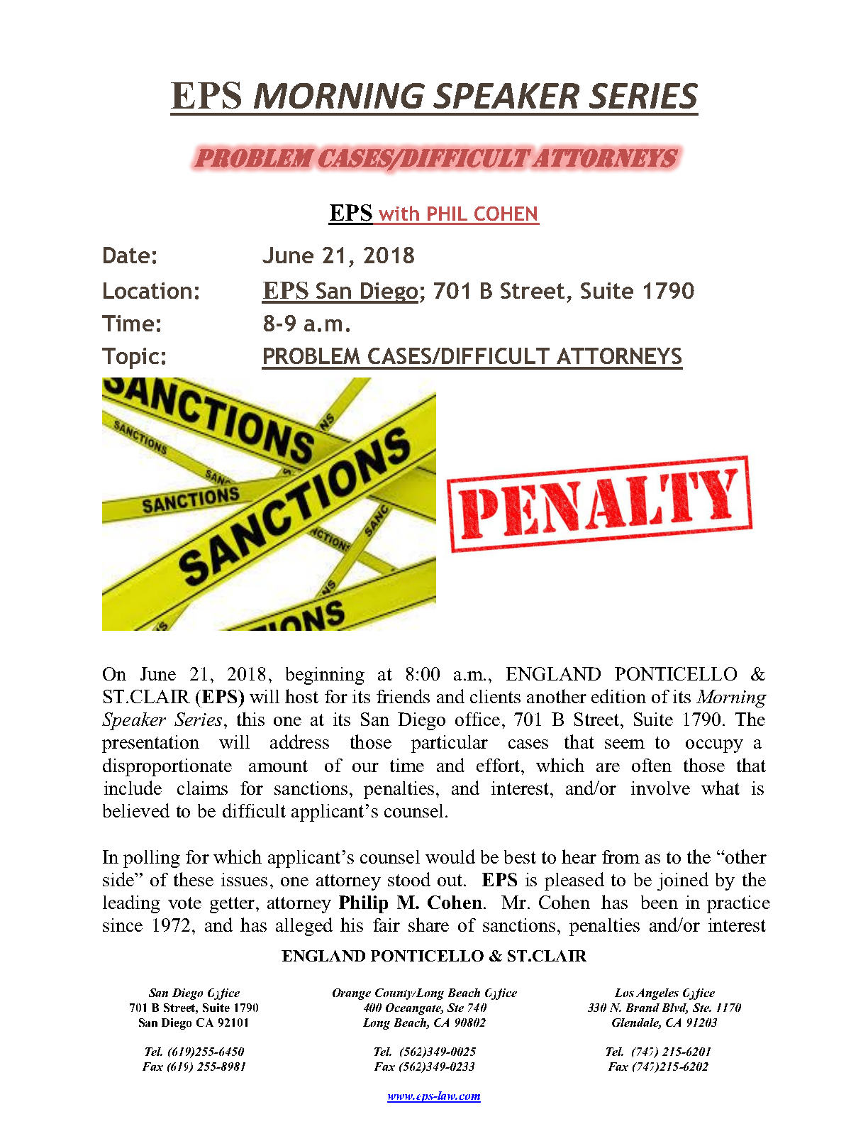 EPS MORNING SPEAKER SERIES 6-21-18 announce1